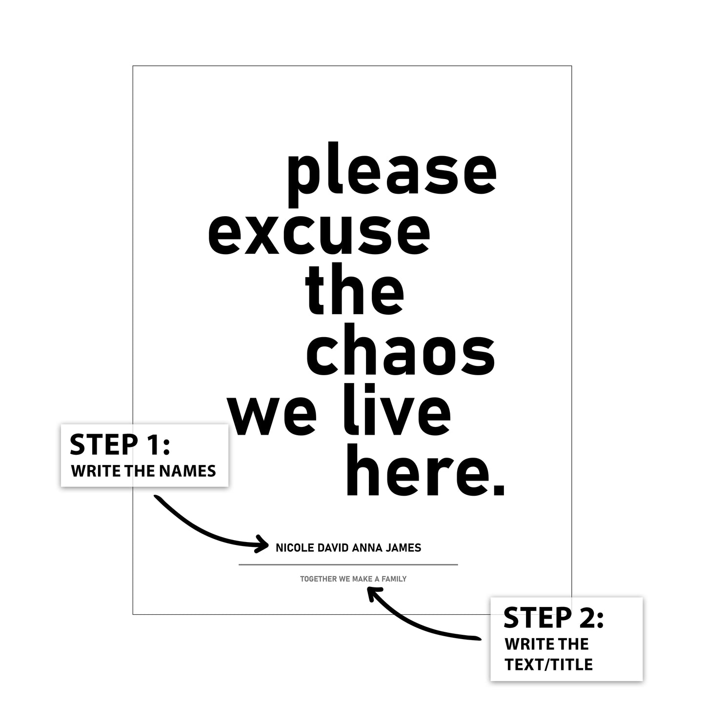 Excuse The Chaos Personal