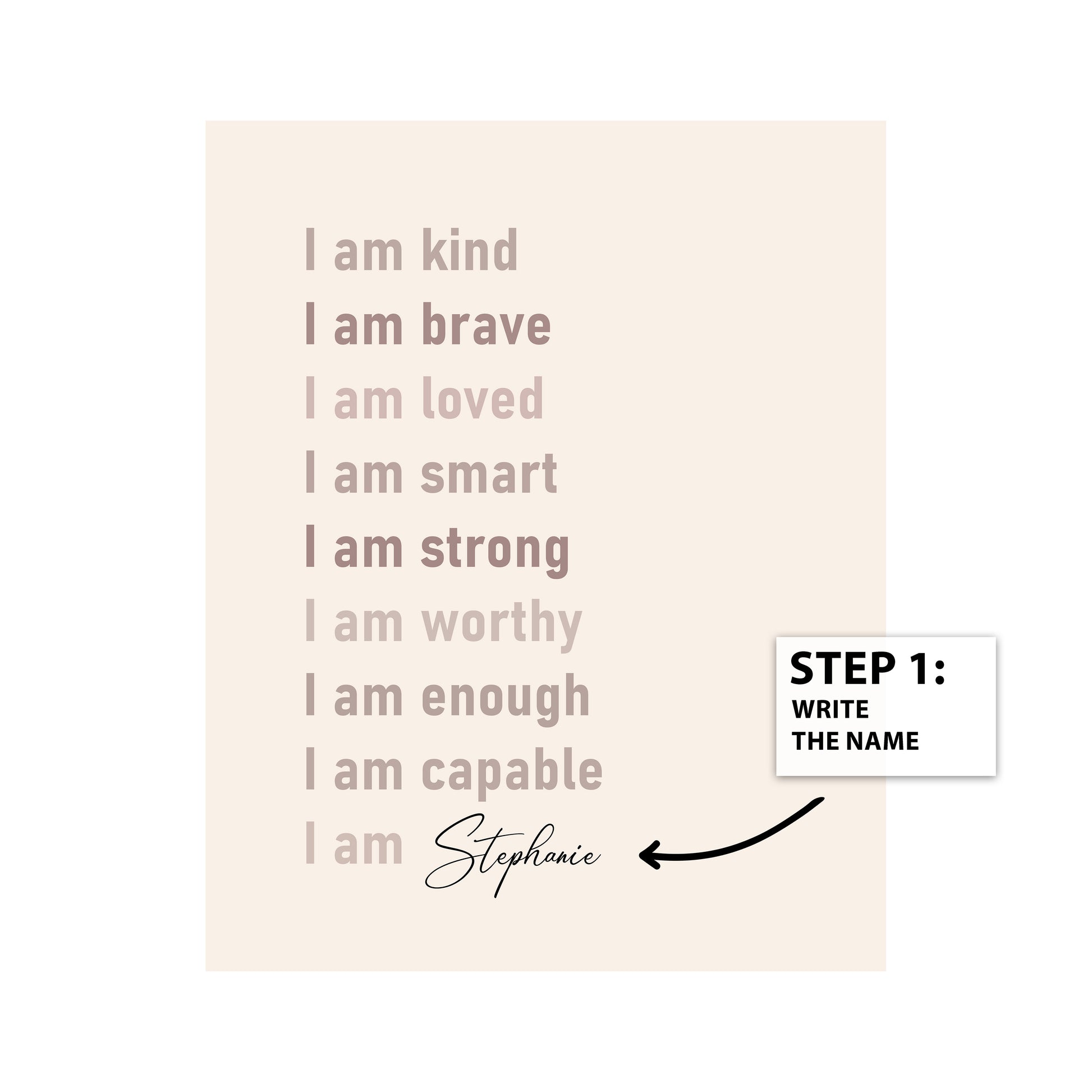 Customized Positive Affirmations No1