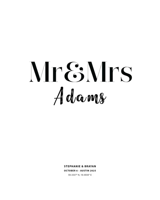 Mr & Mrs Personal