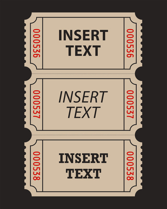 Bar Cart Tickets Personal