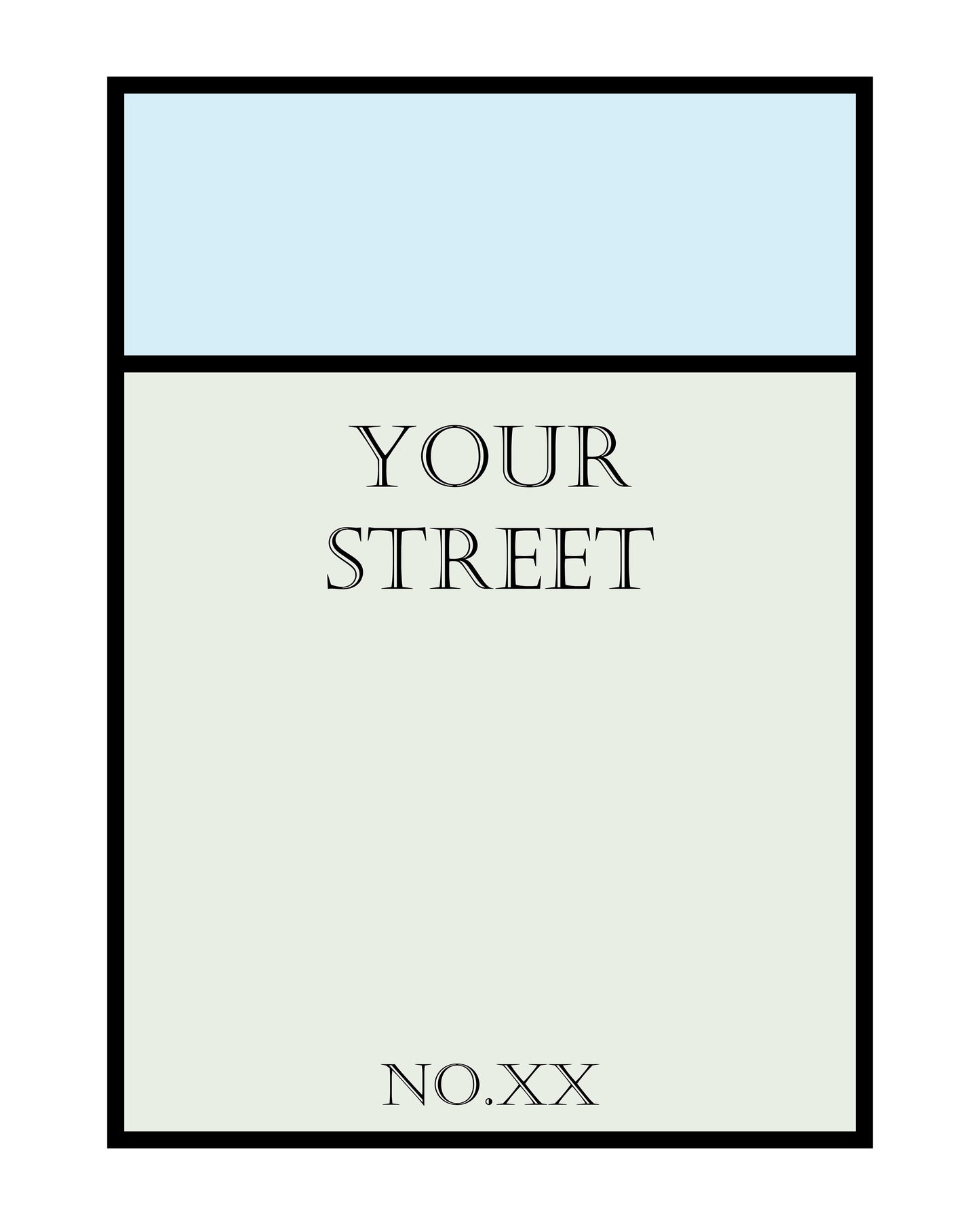 Monopoly Street Name Personal