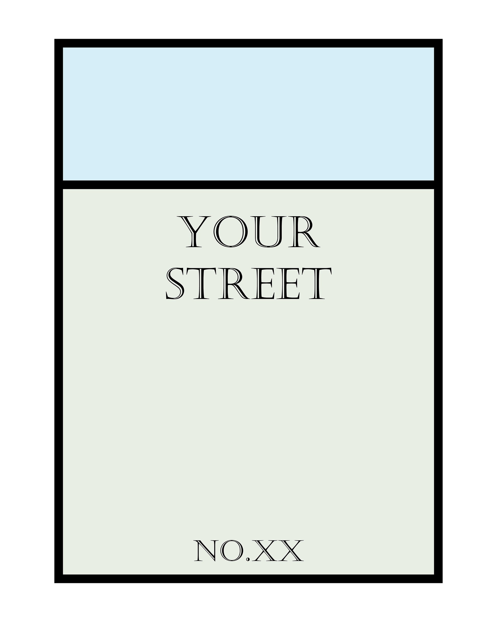 Monopoly Street Name Personal