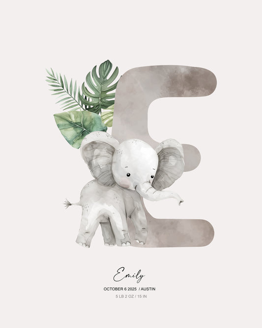 Letter E - Kid's Name