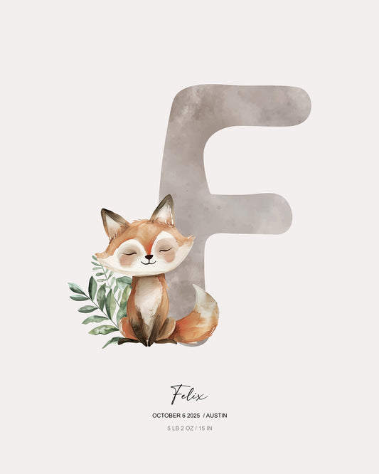 Letter F - Kid's Name