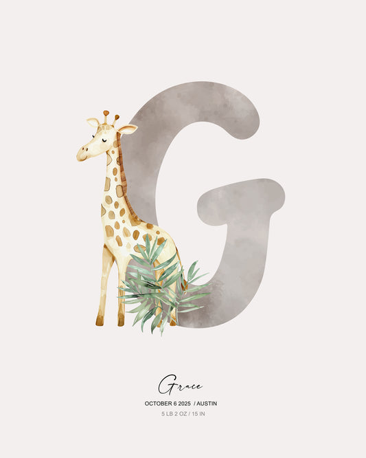 Letter G - Kid's Name