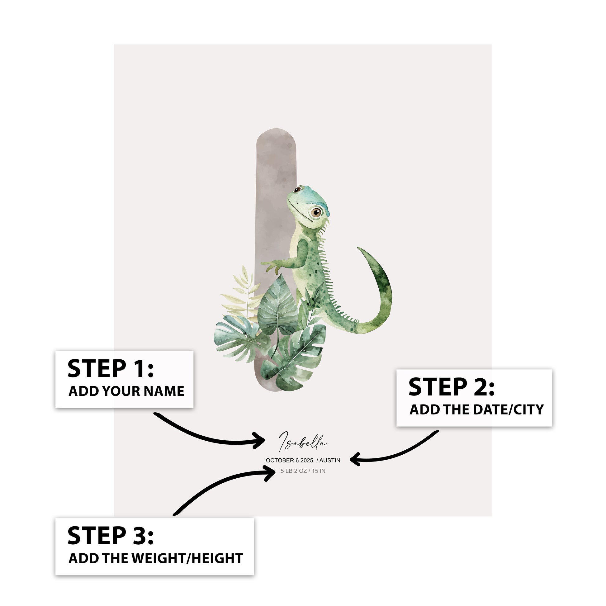 Letter I - Kid's Name