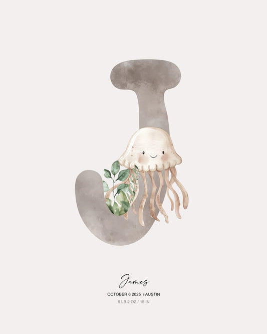 Letter J - Kid's Name