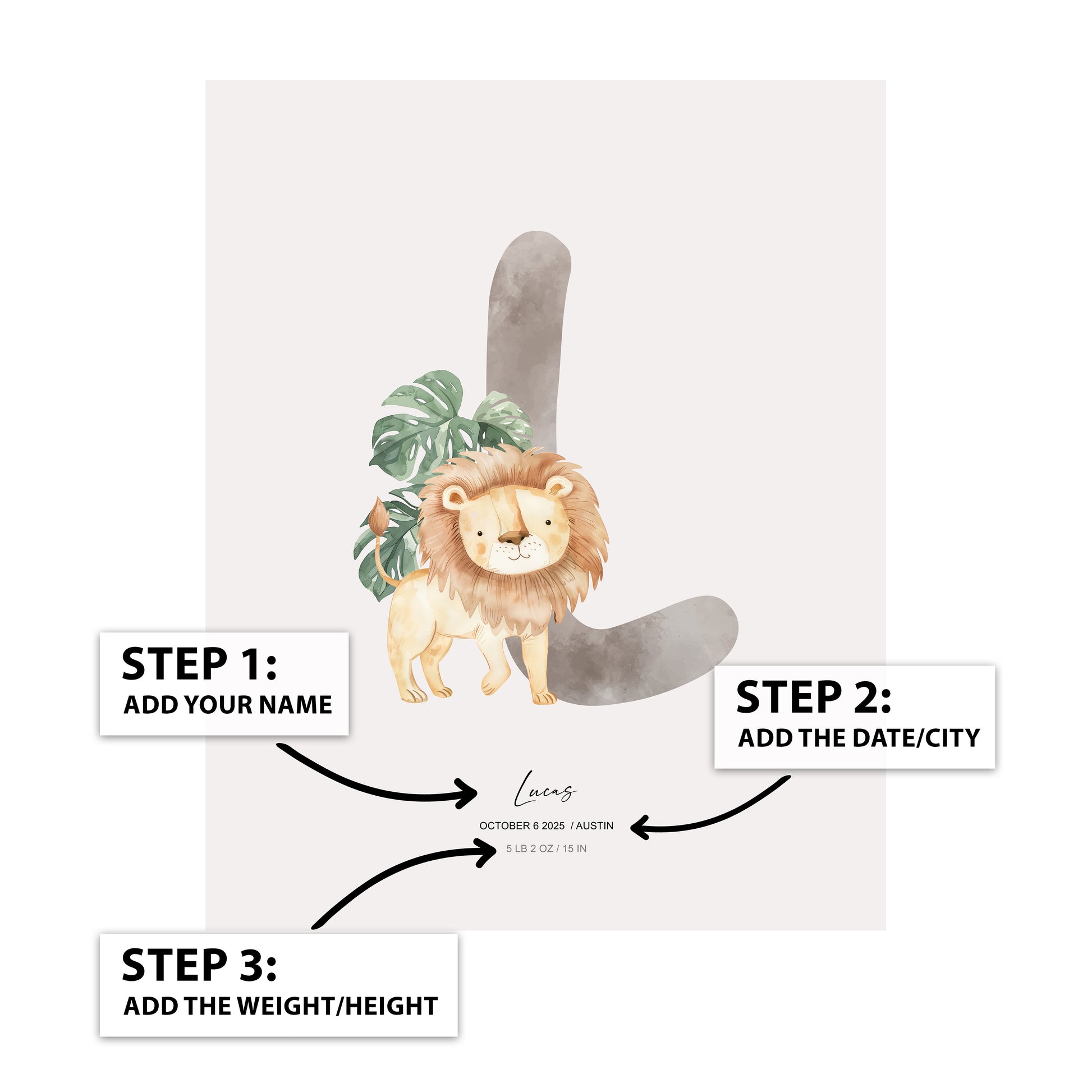 Letter L - Kid's Name