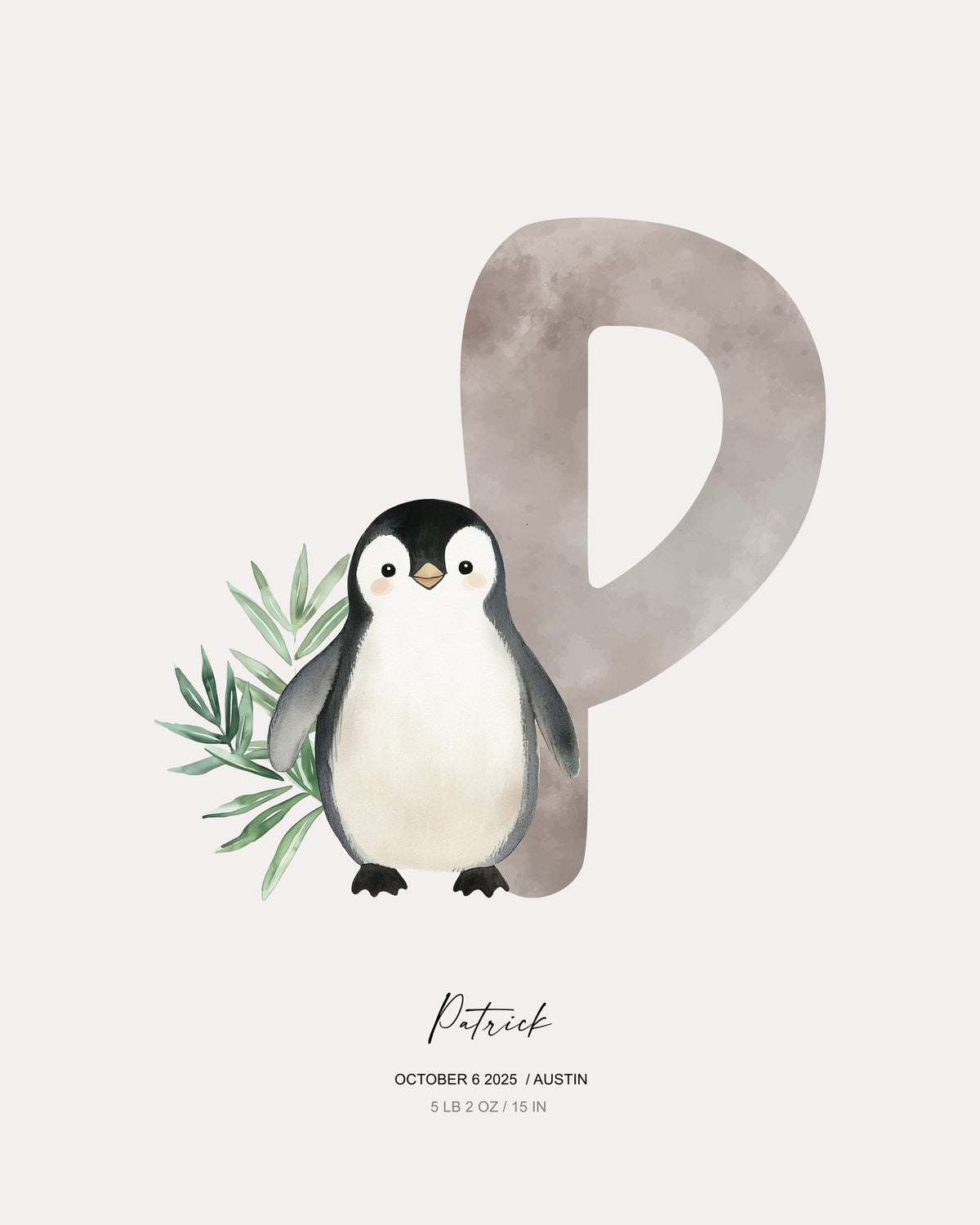 Letter P - Kid's Name