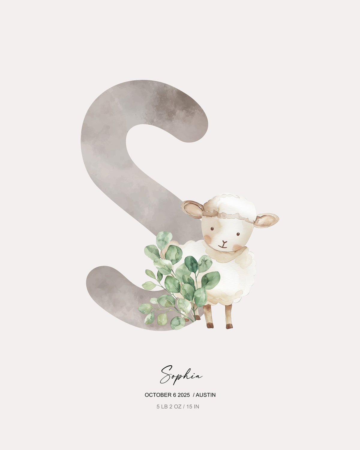 Letter S - Kid's Name
