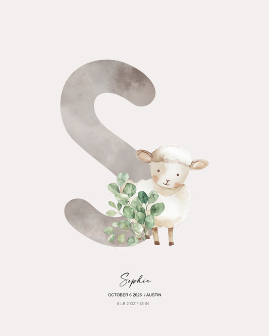 Letter S - Kid's Name