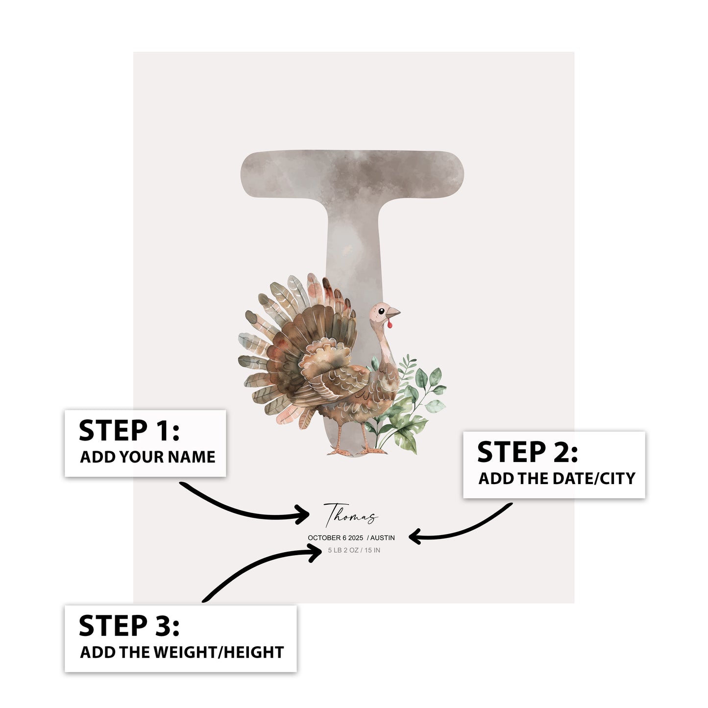 Letter T - Kid's Name