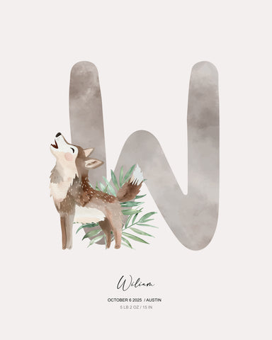 Letter W - Kid's Name