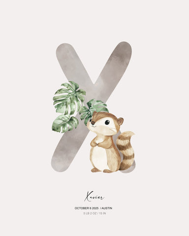 Letter X - Kid's Name