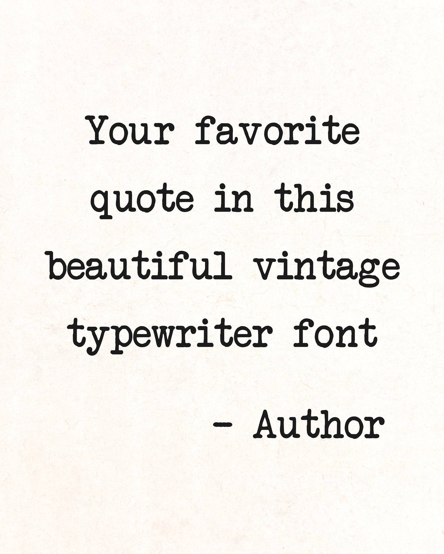 Quotes in Typewriter Font