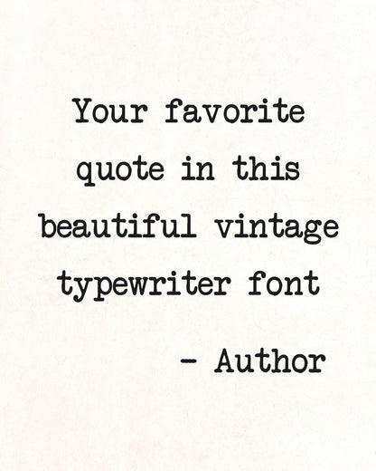 Quotes in Typewriter Font