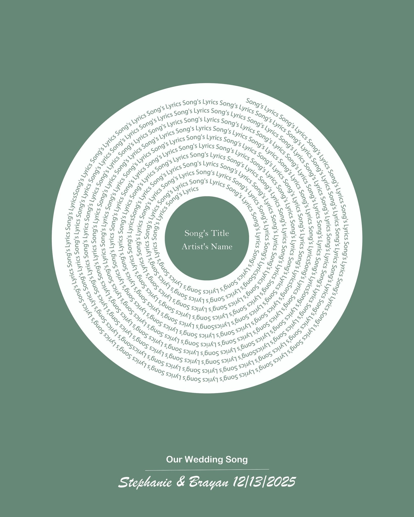 Lyric Vinyl No1