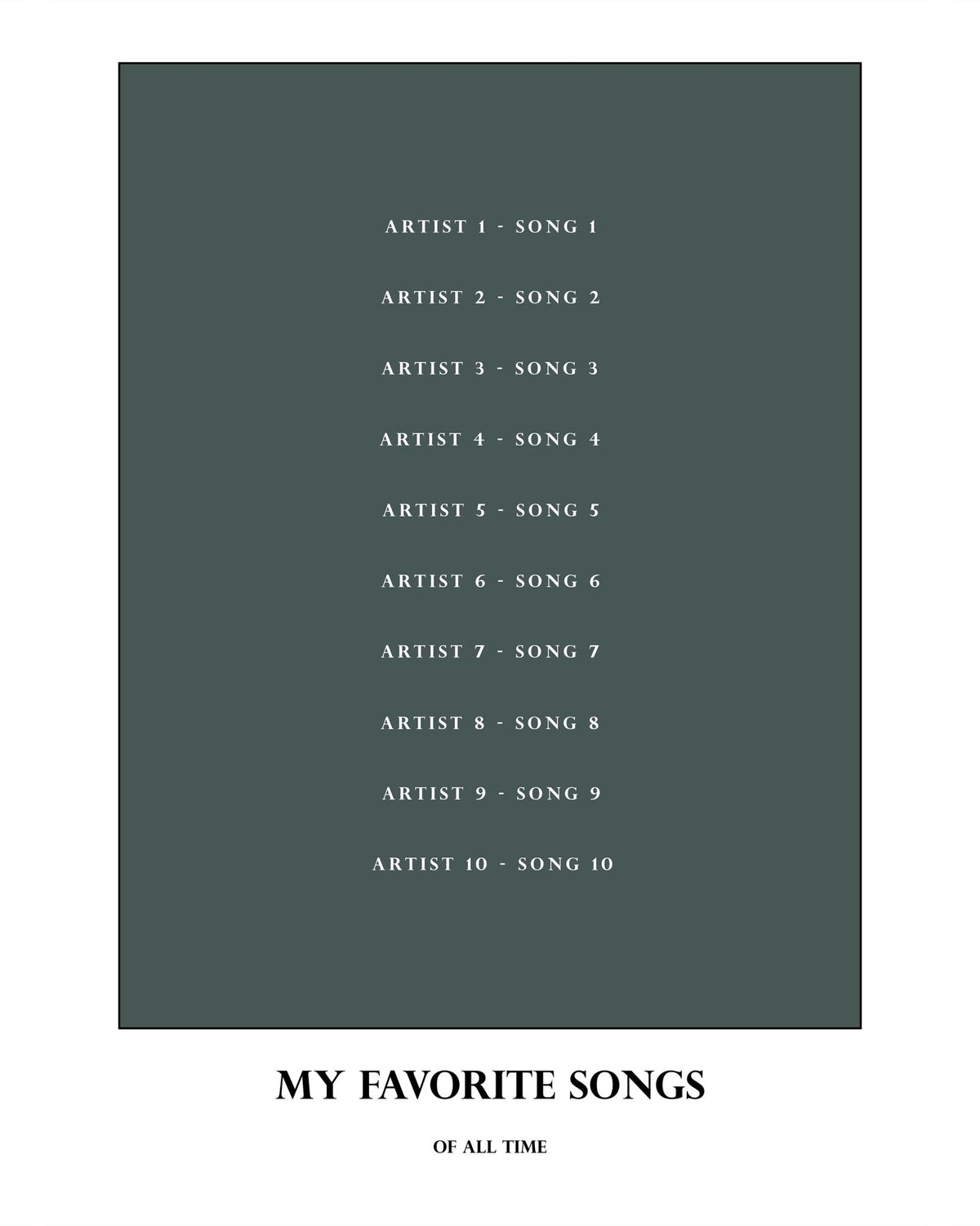 My Favorite Songs