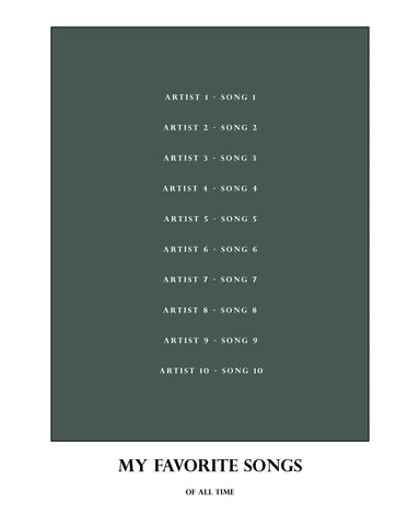 My Favorite Songs