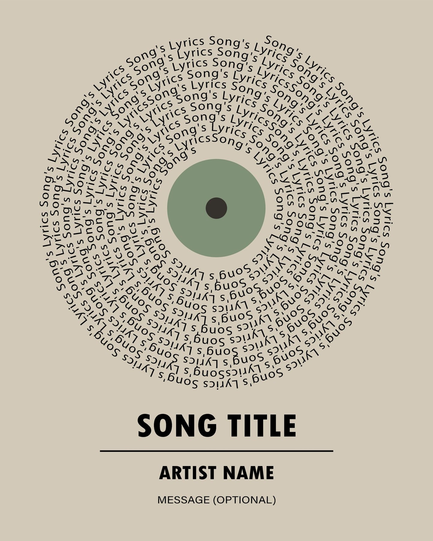 Lyric Vinyl No5