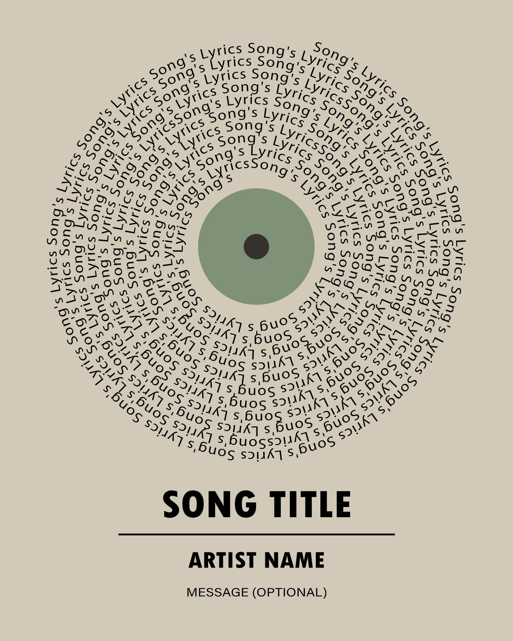 Lyric Vinyl No5