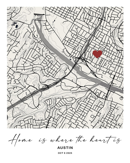 Heart on Map