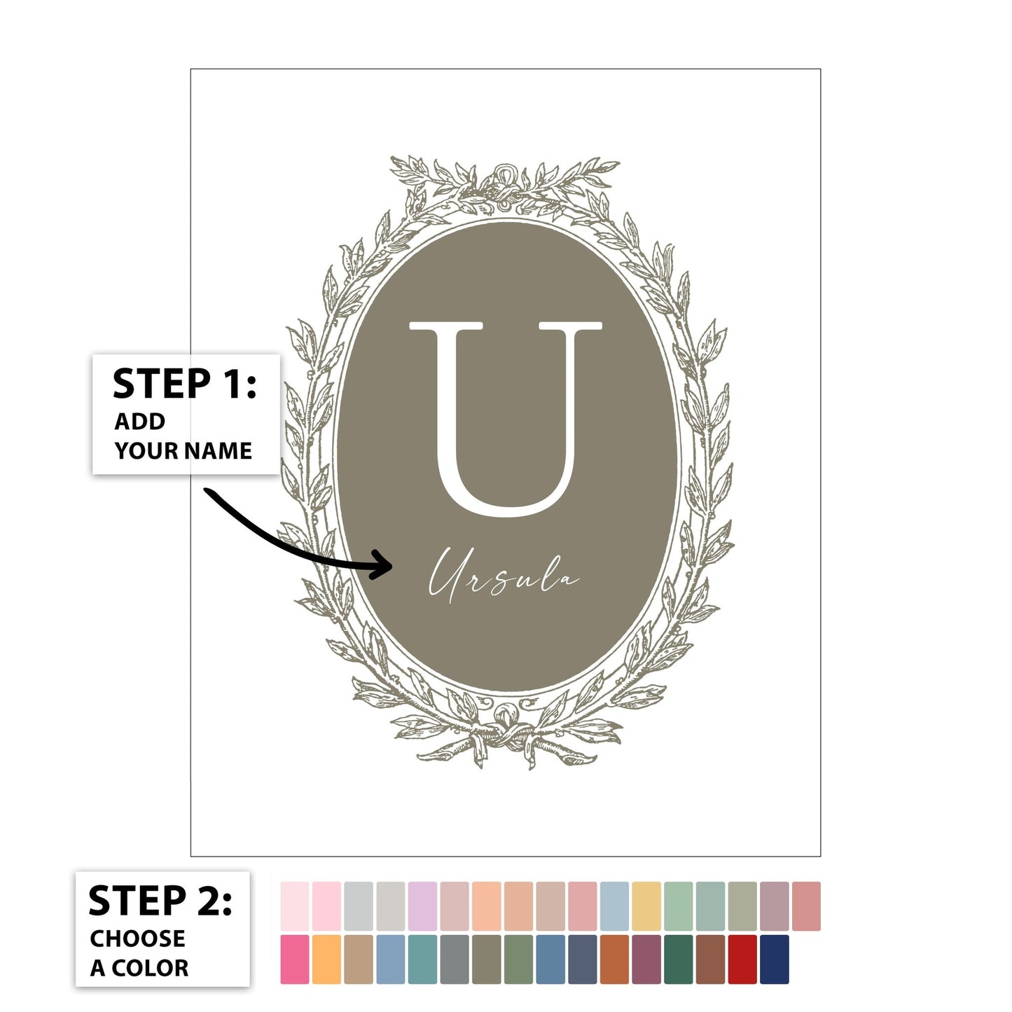 Kids Letter U Personal