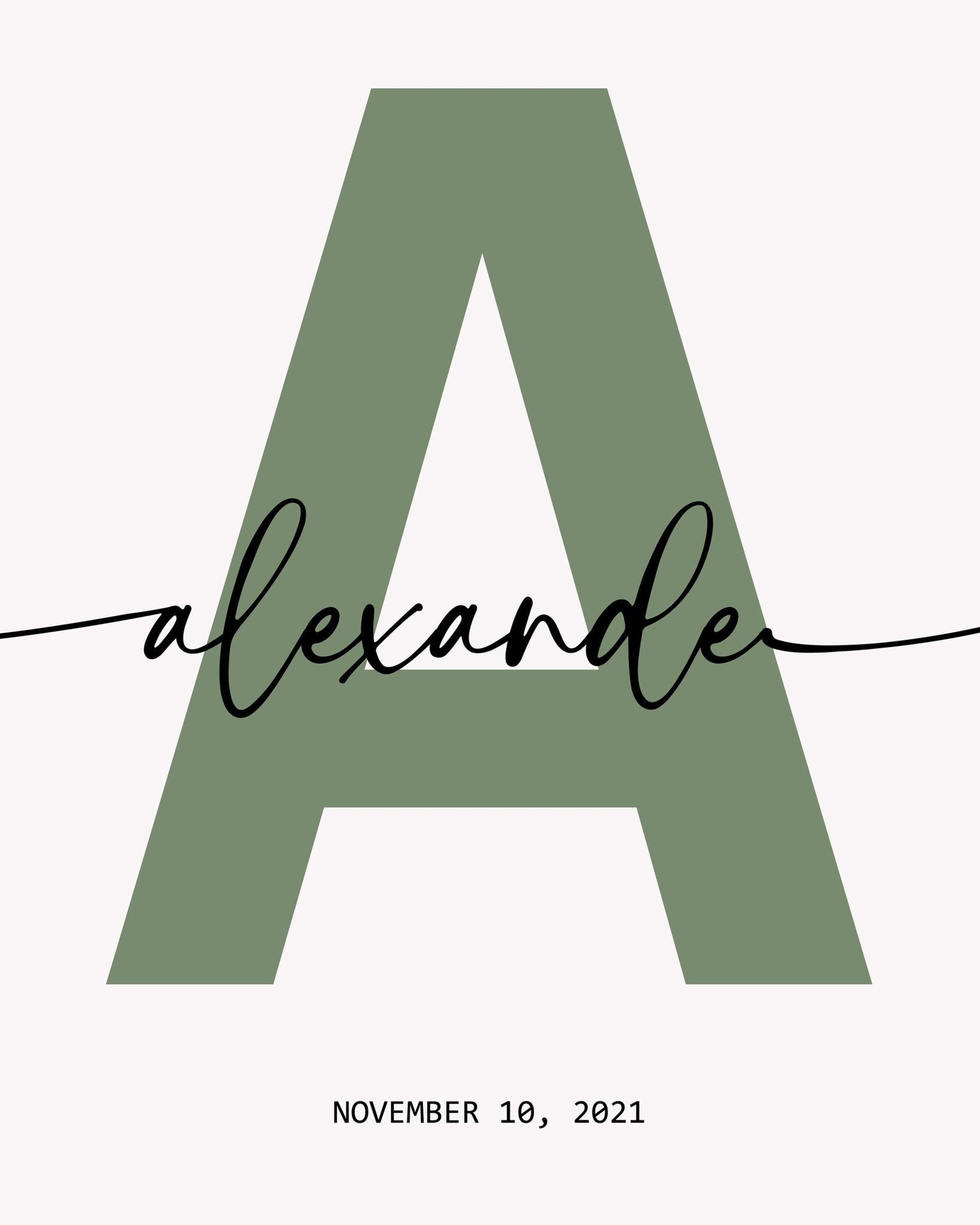 Alphabet A Name