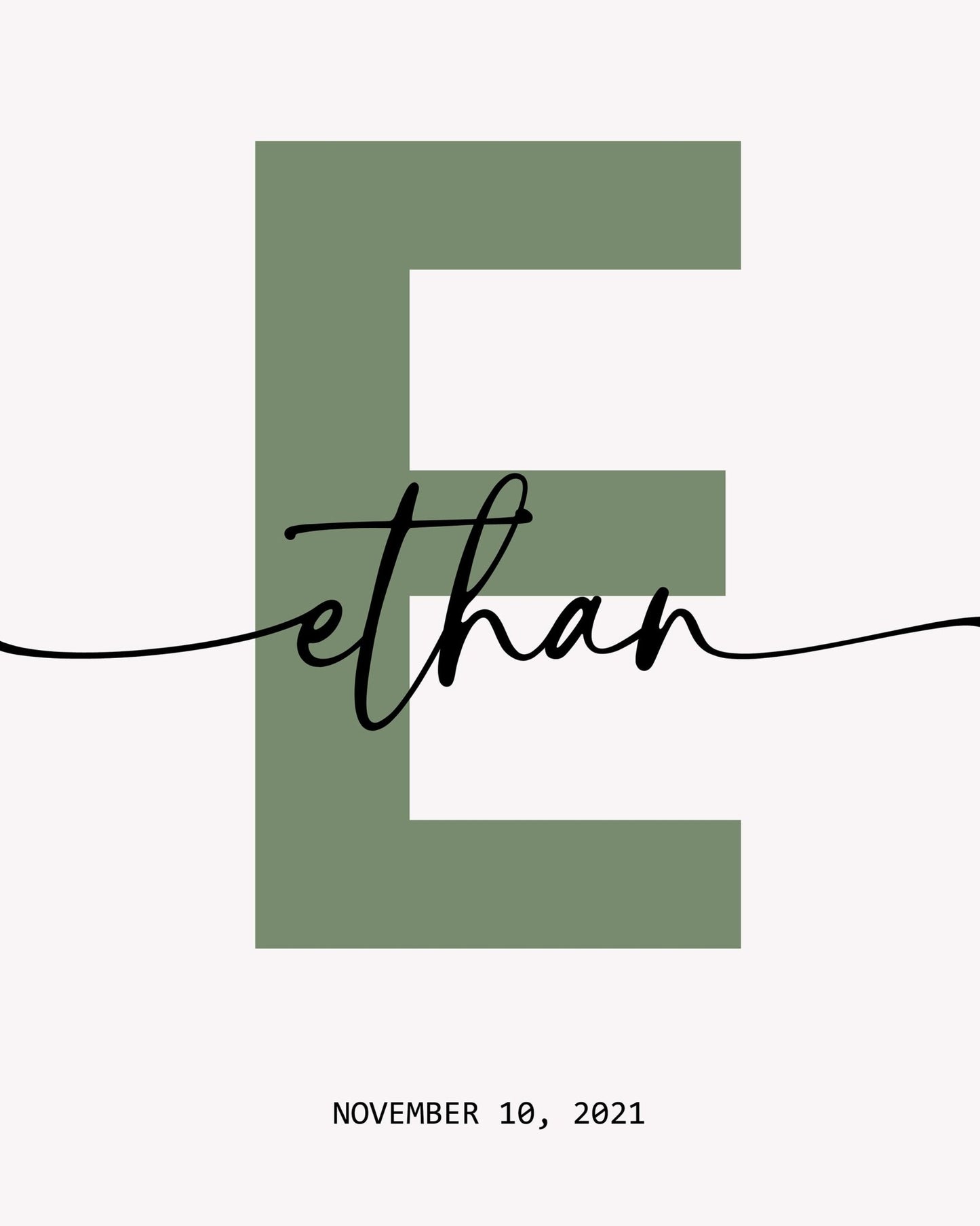 Alphabet E Name