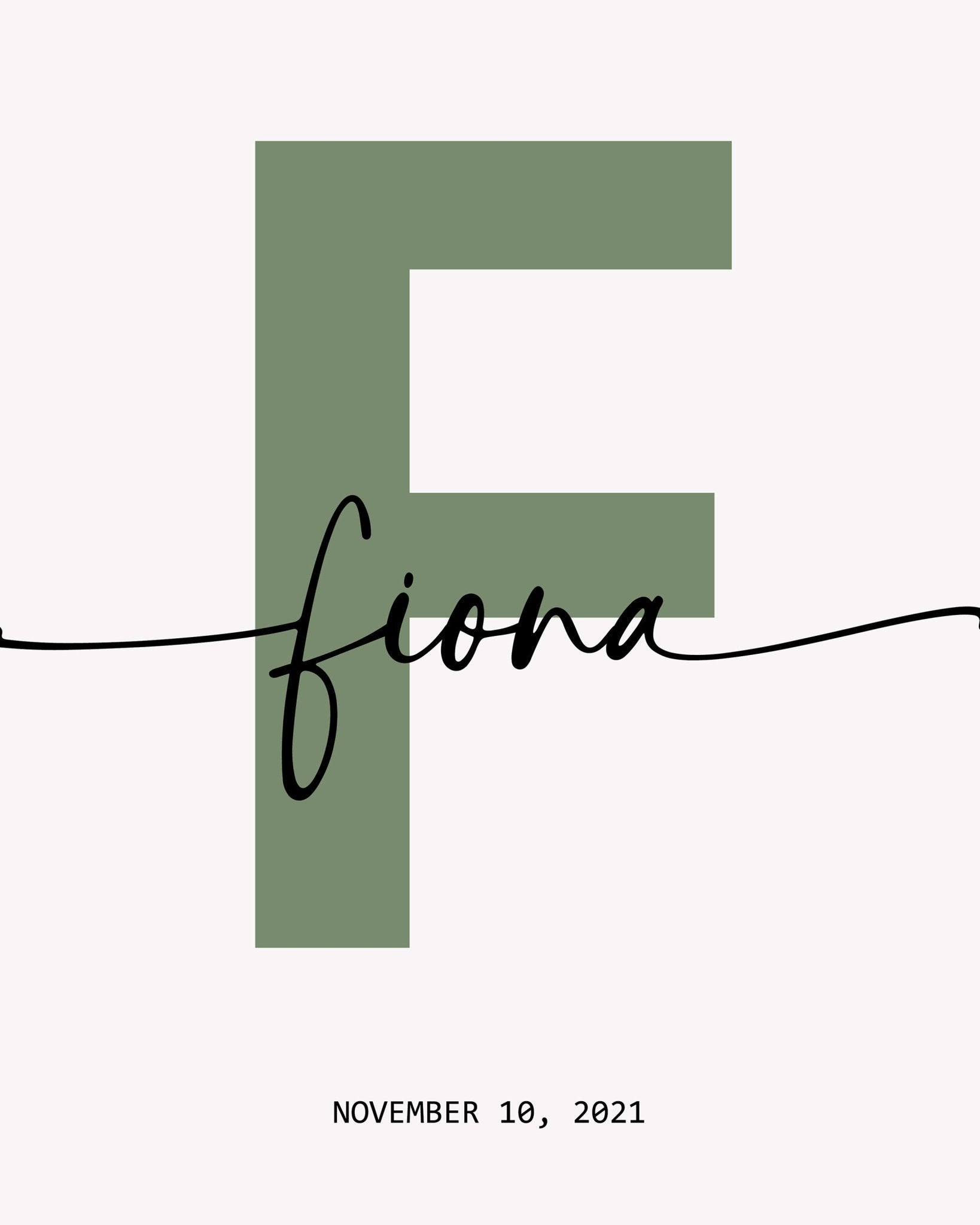 Alphabet F Name