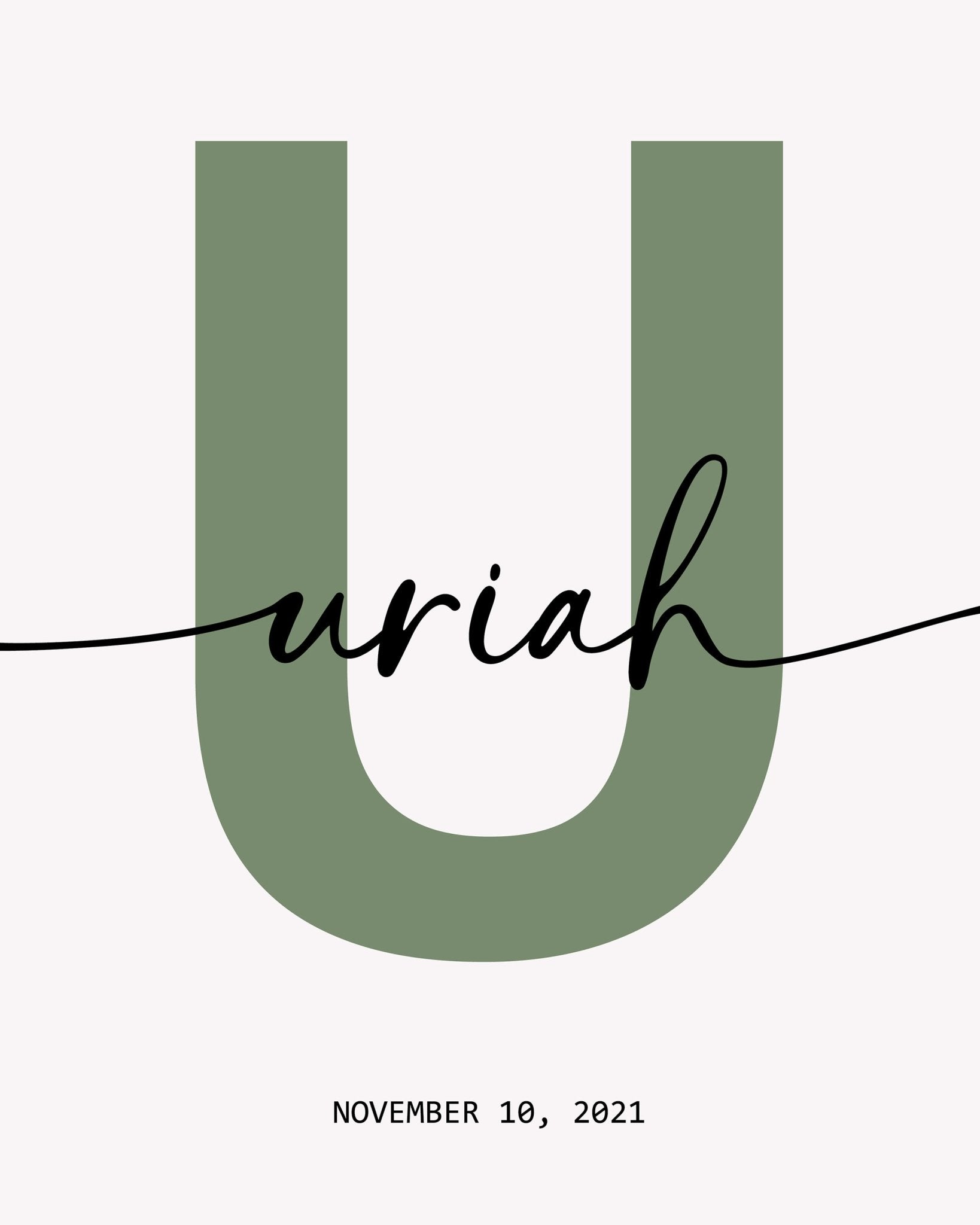 Alphabet U Name