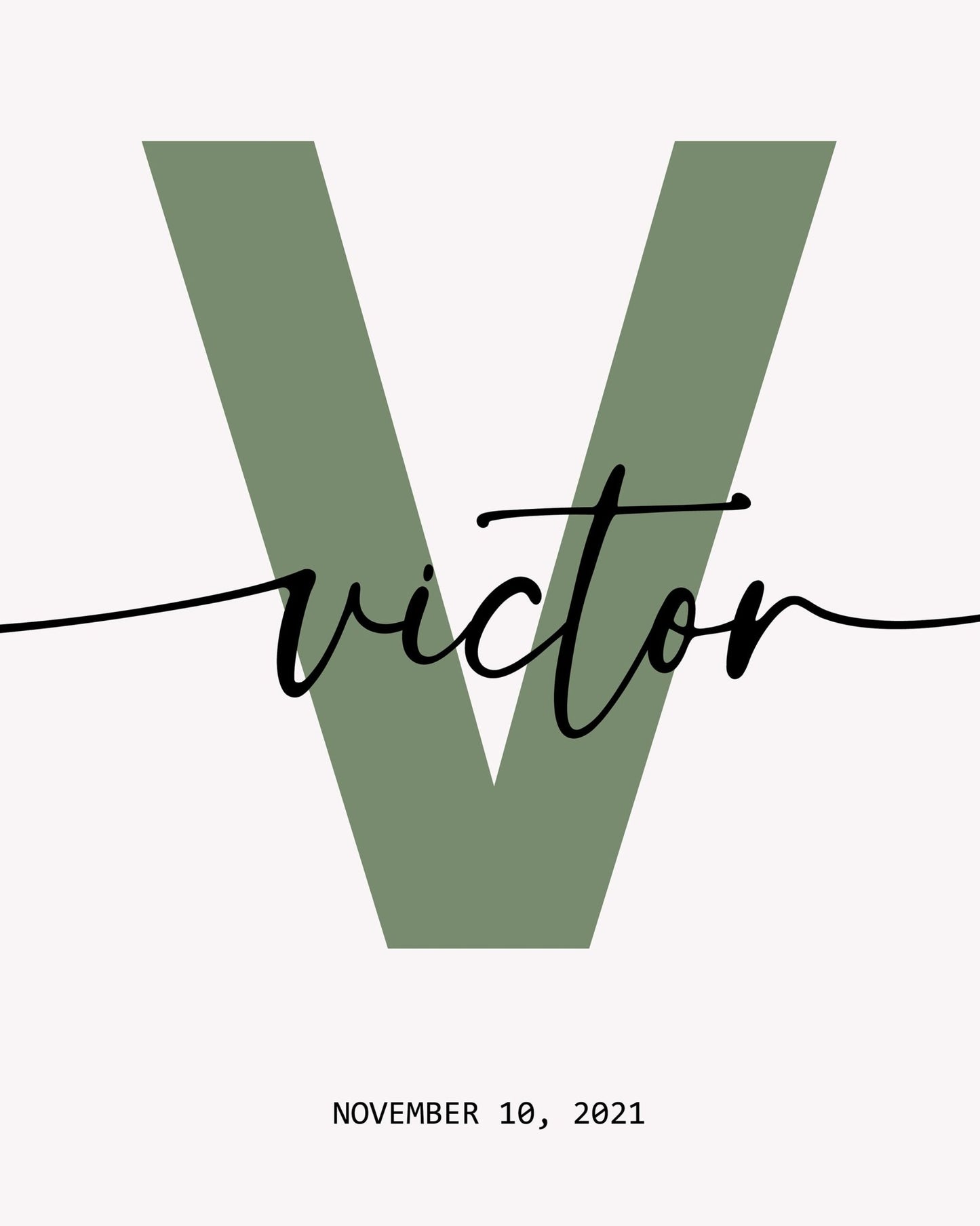 Alphabet V Name