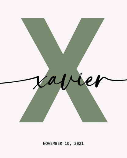 Alphabet X Name