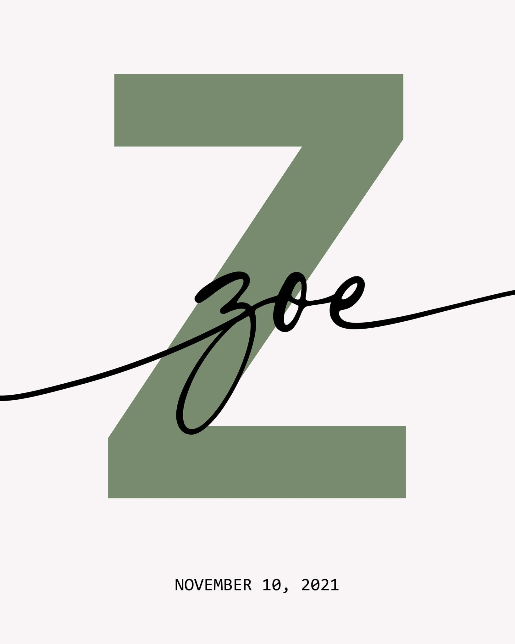 Alphabet Z Name