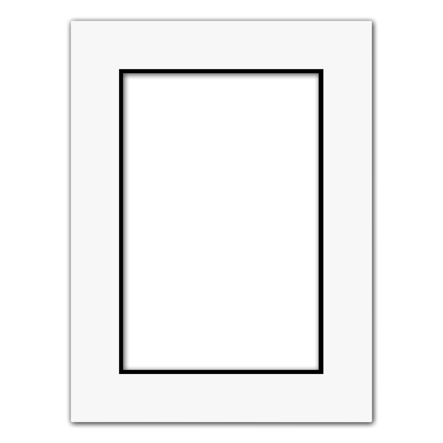 Matboard White (Black Core)